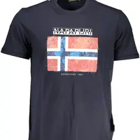 NAPAPIJRI MAN BLUE SHORT SLEEVE T-SHIRT