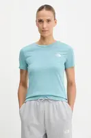 Tričko The North Face Simple Dome dámské, modrá barva, NF0A87NHBOA1