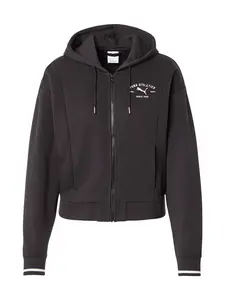 PUMA Tepláková bunda 'Class'  čierna / biela