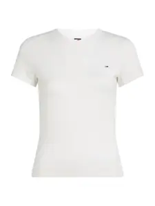 Tommy Jeans Tričko  biela