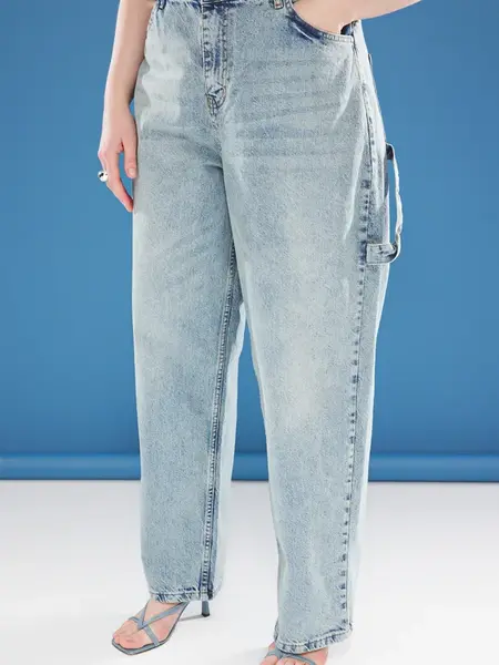 Trendyol Curve Džínsy  modrá denim