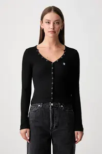 Guess Jeans tričko s dlhým rukávom dámske bavlnené s elastanom