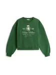 TOMMY HILFIGER Mikina  zelená / biela