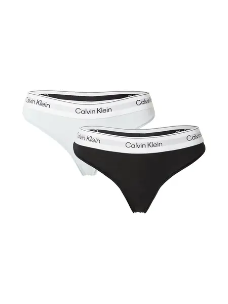 Calvin Klein Underwear Tangá  mätová / čierna