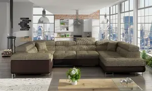 Sedací souprava Letto Provedení: Pravá U, látka: Berlin 03/ Soft 66