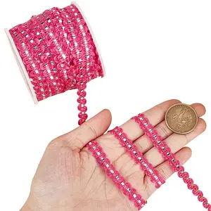25M Metallic Yarn Lace Ribbons