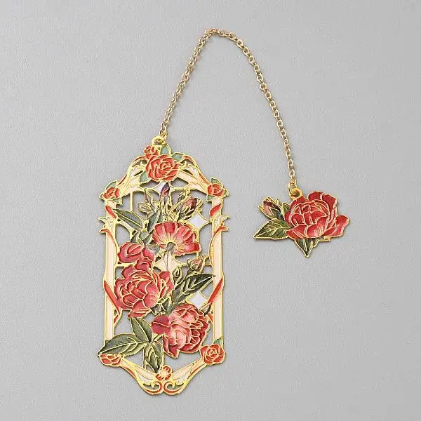 Zinc Alloy Enamel Bookmarks
