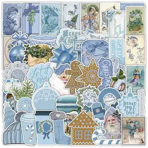 50Pcs Christmas PVC Self Adhesive Stickers
