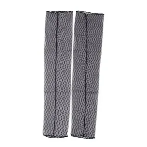 Elegant Wave Pattern Polyester Lace Arm Sleeves