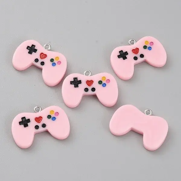 10Pcs Opaque Resin Pendants
