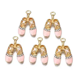 Rack Plating Alloy Enamel Pendants