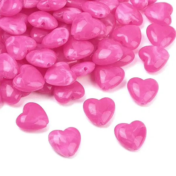 Two-tone Opaque Acrylic Beads