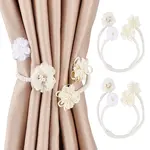 Polyester Flower Curtain Tiebacks