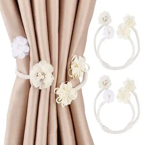 Polyester Flower Curtain Tiebacks