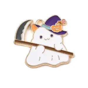 Halloween Alloy Enamel Pendants