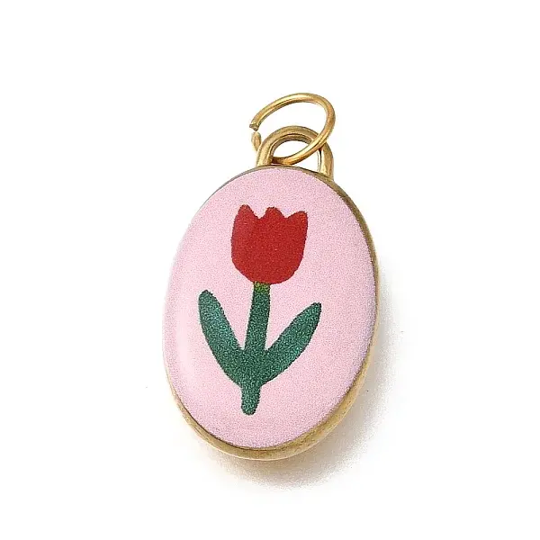 304 Stainless Steel Enamel Pendants