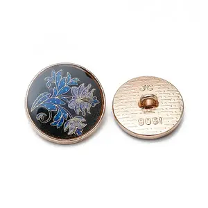Alloy Enamel Shank Buttons