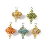 Handmade Porcelain & Glass & Seed Beads Links Connector Charms