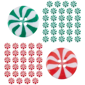 60Pcs 3 Styles Resin Buttons