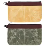 2Pcs 2 Colors Canvas Cloth Zipper Clutch Bags