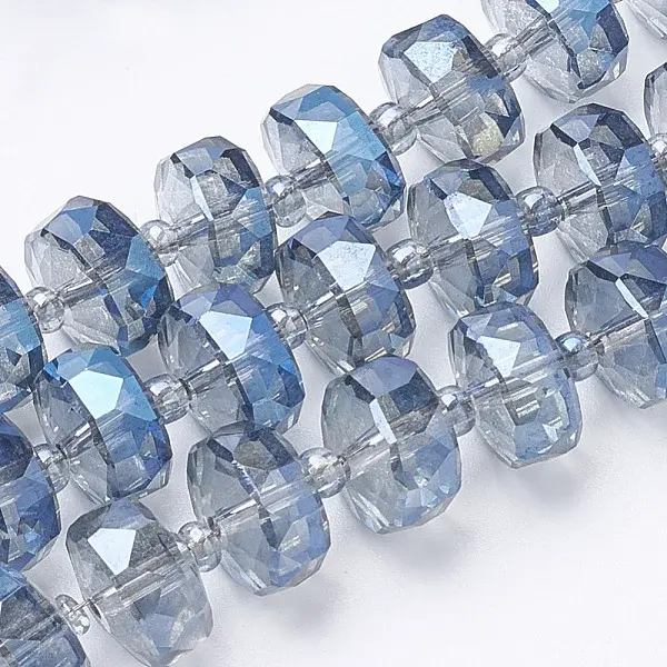 Electroplat Glass Beads Strands