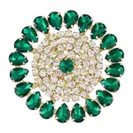 Brass Rhinestone Applique
