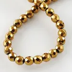 Non-magnetic Synthetic Hematite Beads Strands