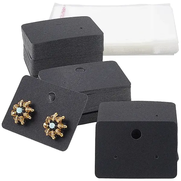 1Set Blank Paper Earring Display Cards
