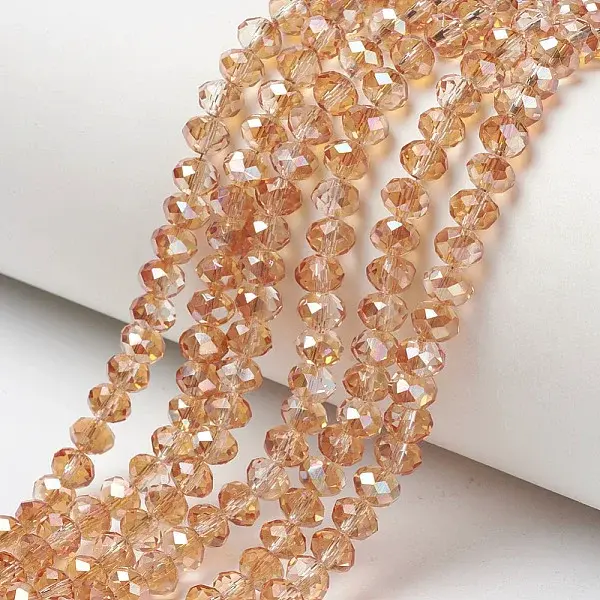 Electroplate Glass Beads Strands