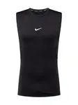 NIKE Funkčné tričko  čierna / biela