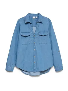 VERO MODA Tričko 'VMBUMPY'  modrá denim