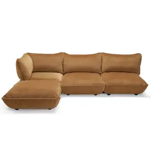 Modulární sedačka Sumo Corner Sofa samet, více barev - Fatboy Barva: mandlová