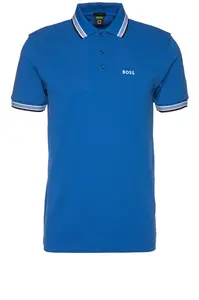 BOSS Tričko 'Paddy'  kráľovská modrá / čierna / biela
