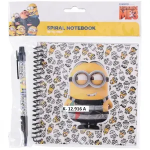 Blok špirála s perom Minions- 8718803178315