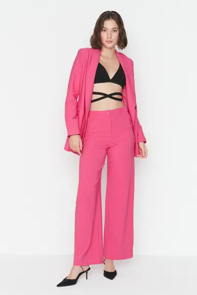 Dámské kalhoty Trendyol TWOAW23PL00151/Orange