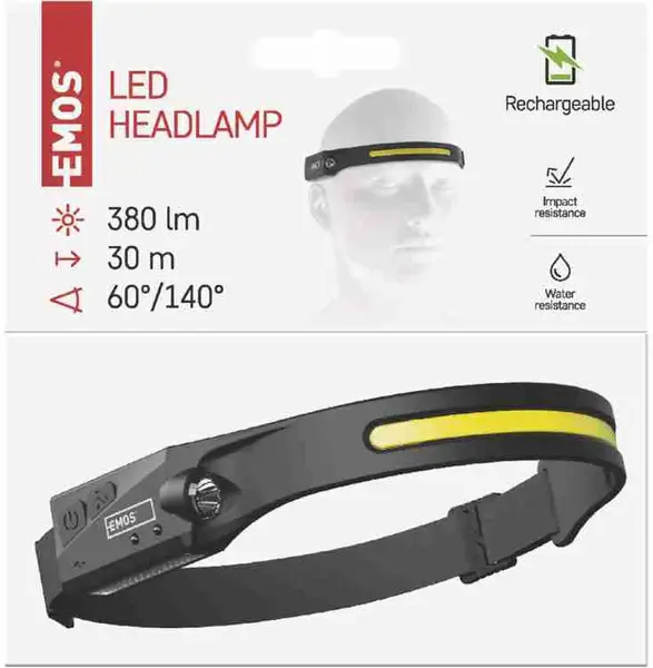 ČELOVKA LED COB + LED