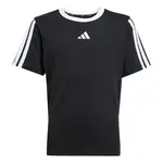ADIDAS SPORTSWEAR Funkčné tričko 'Essentials'  čierna / biela