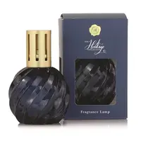 Ashleigh & Burwood London Velká katalytická lampa SPIRAL BLUE skleněná modrá