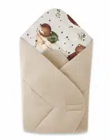 Miminu Oboustranná zavinovačka bavlna/VELVET,  béžová