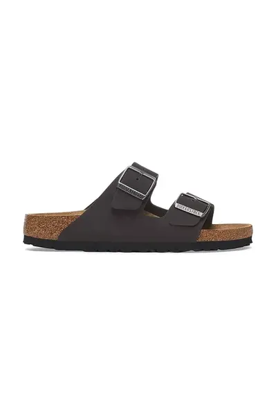 Nubukové pantofle Birkenstock Arizona SFB černá barva, 1019011