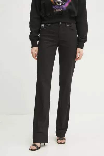 Džíny Versace Jeans Couture dámské, černá barva, 78HAB5A8 N0507
