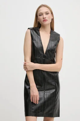 Šaty Sisley černá barva, mini, 4S6DLV06O