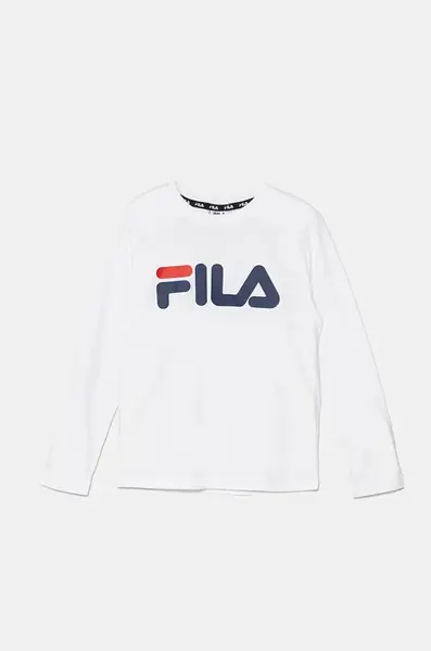 Dětské bavlněné tričko s dlouhým rukávem Fila BREY