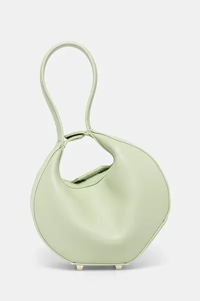 Kožená kabelka Patrizia Pepe béžová barva, 8B0074 L047