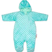 Baby Nellys Kombinézka/overálek Minky, zateplená - mátová vel.  74