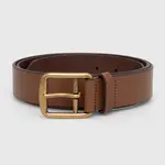 Kožený pásek Polo Ralph Lauren pánský, hnědá barva, 405913732