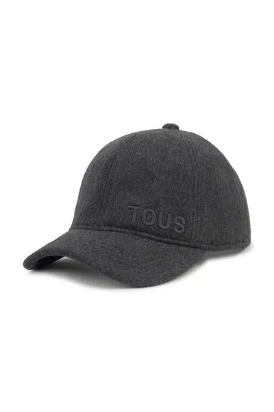 Vlněná kšiltovka Tous TEXTIL šedá barva, 2002138547