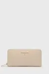 Kožená peněženka Patrizia Pepe dámský, béžová barva, CQ4879 L001
