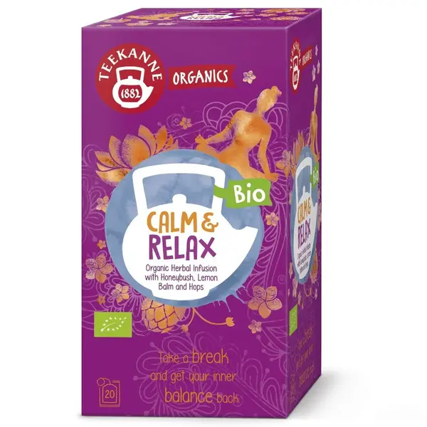 Teekanne Organics BIO Calm & Relax čaj porcovaný 20x1,8 g