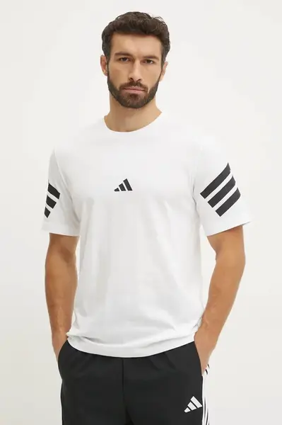 Bavlněné tričko adidas Future Icons bílá barva, JD4880